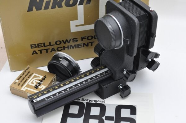 Nikon PB-6 Balgengerät mit Bellows-Nikkor 105mm 4.0